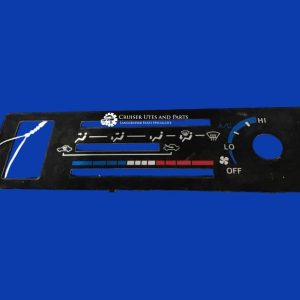 Heater control face panel Toyota Landcruiser 75, 76, 78 79 Ute & Troop Carrier    (early type)