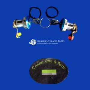 Toyota Landcruiser Door lock barrel pair and 2 keys HJ47 HJ45 FJ40 FJ45 series 1/75 10/84.         NDL11L