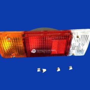 Toyota Landcruiser Ute TAIL LIGHT. 75 & 79 series, complete, 81550-90K08 81550-69165 (round plug)