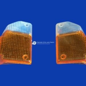 Landcruiser front indicator lens PAIR (LENS ONLY) 75 SERIES corner lamp rh lh 81521-90K01  81511-90K01